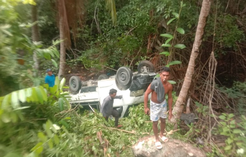 Pick-Up Pembawa Rombongan Hiburan di Banggai Masuk Jurang, Tujuh Orang Dilaporkan Luka-luka