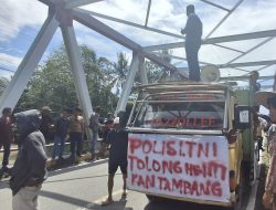 Demo Tolak PETI di Parimo Tuntut Penutupan Lokasi Pertambangan Emas Ilegal