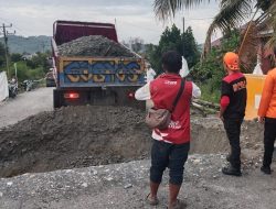Akibat Abutmen Tergerus Air Sungai, Jembatan Jalur Trans Desa Suli di Parimo Amblas Lagi