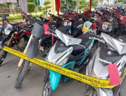 Polda Sulteng Bekuk 18 Orang Sindikat Curanmor dan Amankan 66 Motor Hasil Curian