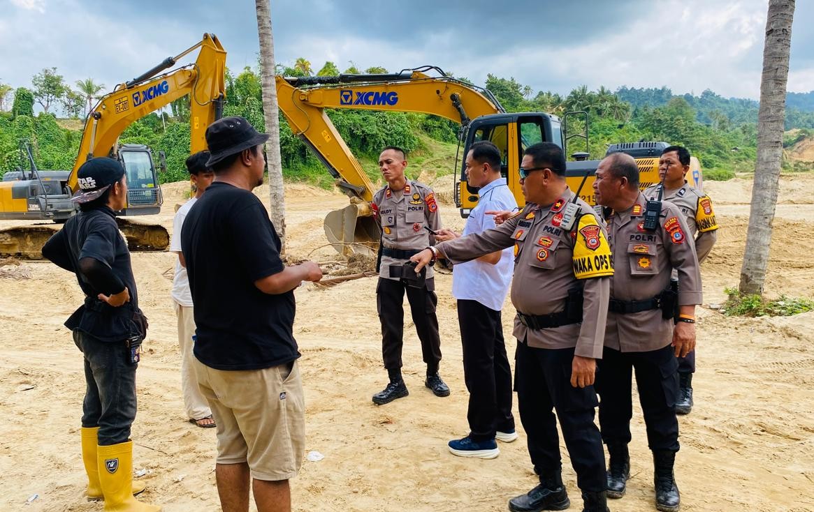 Operasi Pertambangan Emas Kayuboko, Kapolres Parigi Moutong: Tidak Menyita Alat Berat, Hanya Pelanggaran Administrasi