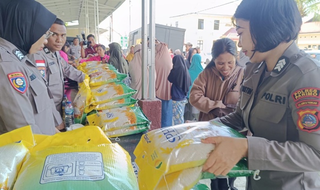 Launching Gerakan Pangan Murah, Polres Parigi Moutong Siapkan 15 Ton Beras