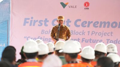 Hadir di First Cut Ceremony, Gubernur Sulteng Pastikan Proyek Vale Beri Dampak Nyata Bagi Daerah