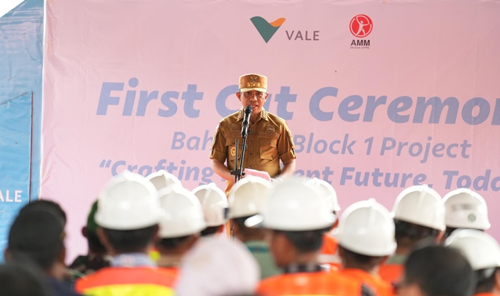 Hadir di First Cut Ceremony, Gubernur Sulteng Pastikan Proyek Vale Beri Dampak Nyata Bagi Daerah
