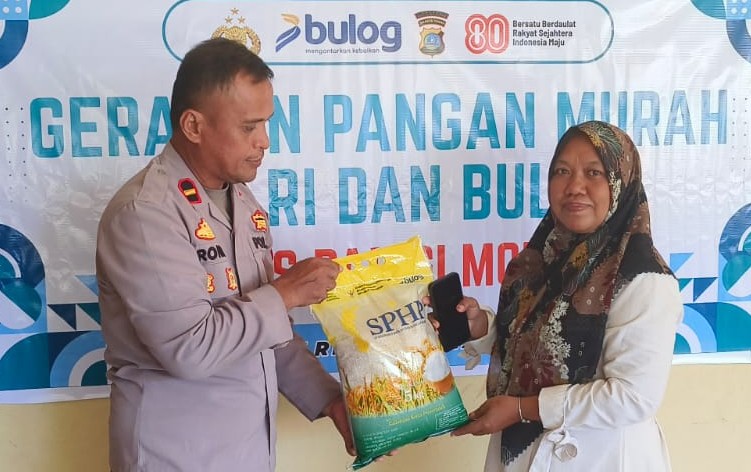 Polres Parigi Moutong Kembali Gelar Gerakan Pangan Murah, 3 Ton Beras Disalurkan