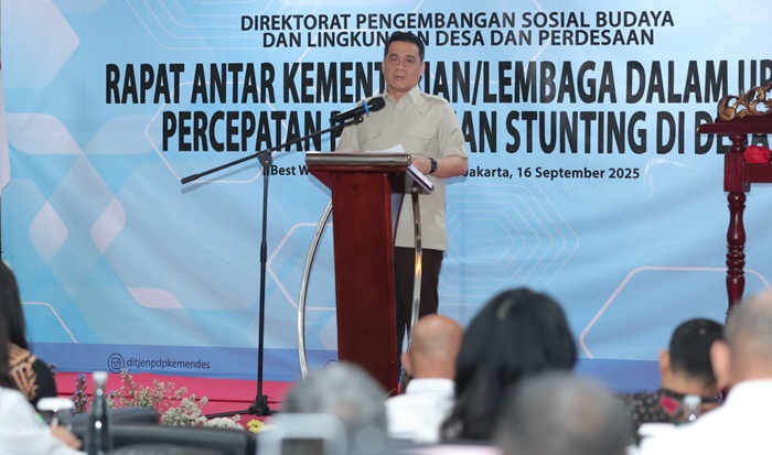 Kemendes PDT Dorong Kolaborasi Lintas Sektor Atasi Stunting di Desa