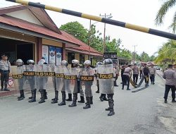 Polres Parigi Moutong Latihan Simulasi Sispam Mako