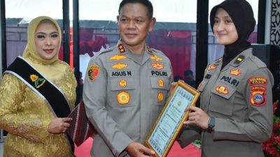 Prestasi Polwan Polda Sulteng Dapat Apresiasi di Hari Jadi ke-77