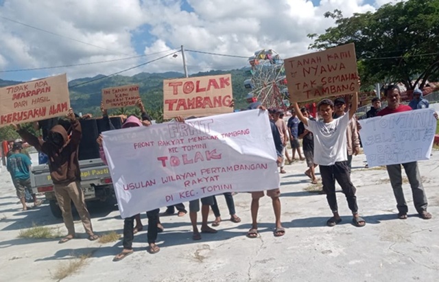 Aksi Damai Tolak Tambang di Tomini Berakhir Sepakat Lindungi Lahan Pertanian