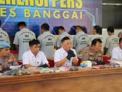 Polres Banggai Ungkap 77 Kasus Narkoba Sepanjang 2025