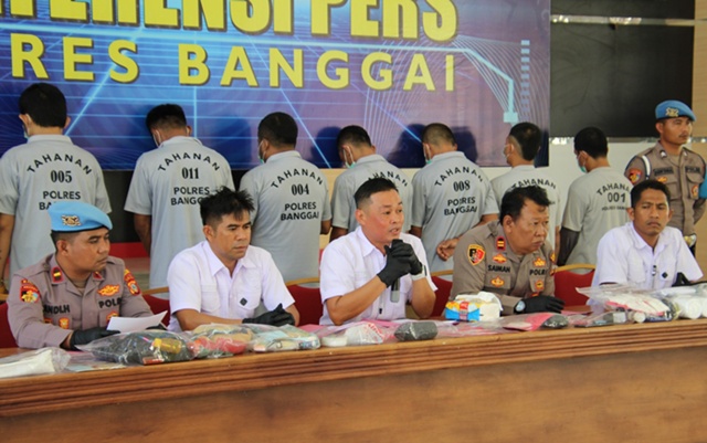 Polres Banggai Ungkap 77 Kasus Narkoba Sepanjang 2025