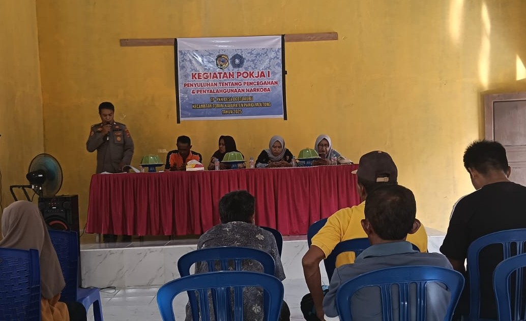 Polsek Tomini Bangun Kesadaran Kolektif Bahaya Narkoba Lewat Edukasi Warga