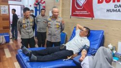 Semarak Gelaran Donor Darah Bertajuk Polri Humanis Polda Sulteng