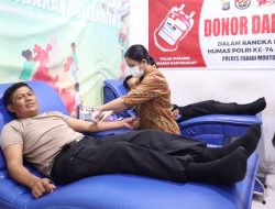 Rayakan HUT Humas Polri, Polres Parigi Moutong Ajak Warga Donor Darah
