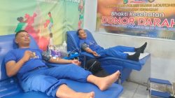 Sambut HUT ke-75, Polairud Parigi Moutong Gelar Aksi Donor Darah