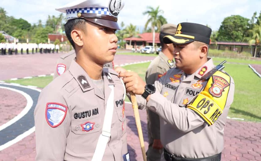 Operasi Zebra 2025, Kapolres Parigi Moutong Tekankan Integritas dan Profesionalisme