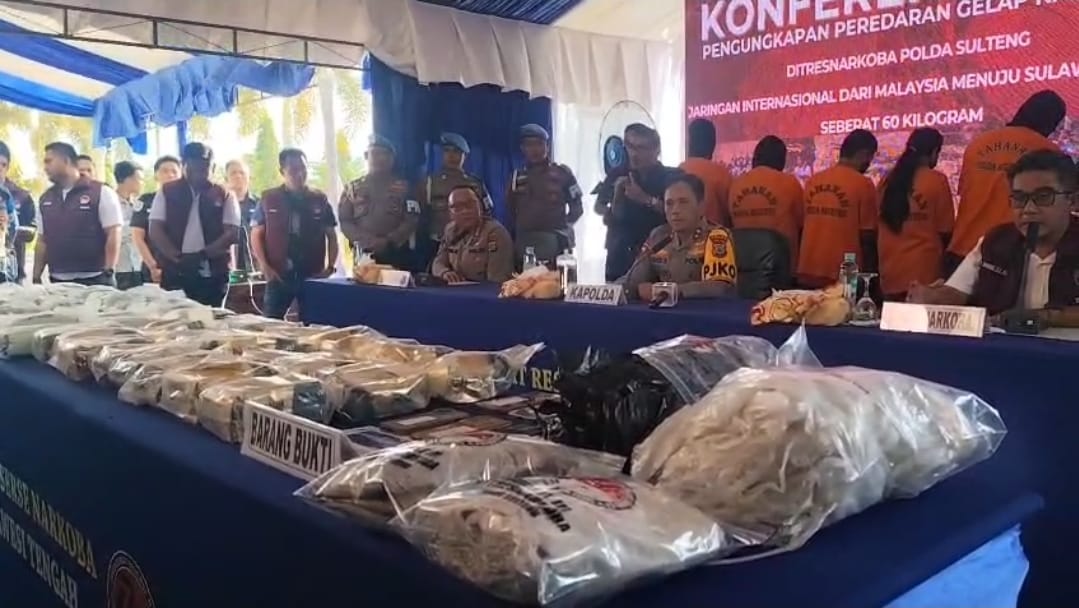 Kronologis Pengungkapan Kasus Penyelundupan 60 Kilogram Sabu di Donggala