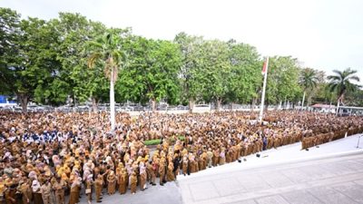 Ribuan ASN Ikuti Apel Perdana 2026, Gubernur Sulteng Tekankan Etika Aparatur