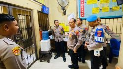 Wakapolres Parigi Moutong Sidak Ruang Tahanan