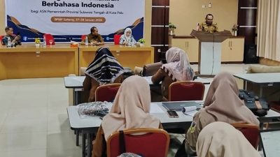 Pemprov Sulteng Perkuat Kemahiran Berbahasa Indonesia ASN