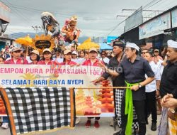 Hadiri Pawai Ogoh-Ogoh, Bupati Parigi Moutong Ajak Masyarakat Jaga Kerukunan