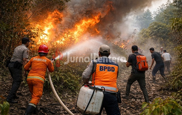 Hutan dan Lahan di Desa Jononunu Parigi Moutong Terbakar