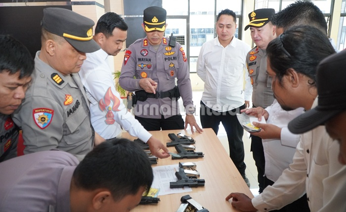 Kapolres Banggai Sidak Senpi Personel, Cegah Potensi Penyalahgunaan