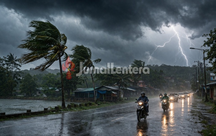 BPBD Ingatkan Ancaman Hujan dan Angin Kencang di Sejumlah Wilayah Parigi Moutong