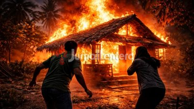 Diduga Korsleting Listrik, Rumah di Parigi Moutong Ludes Dilalap Api