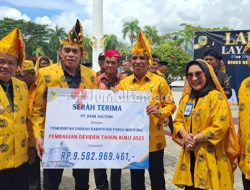 Bank Sulteng Gelontorkan Miliaran Dana Dividen dan CSR ke Pemkab Parigi Moutong