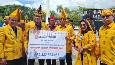 Bank Sulteng Gelontorkan Miliaran Dana Dividen dan CSR ke Pemkab Parigi Moutong