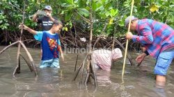 LPAP El Capitan dan LSA Gagantu Wild Kolaborasi Tanam Ribuan Mangrove di Peringatan Hari Bumi Sedunia
