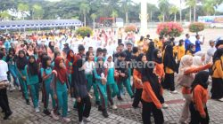 Jalan Santai Hardiknas di Parigi Moutong Diramaikan Guru dan Siswa