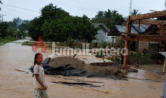 Puluhan Jiwa Terdampak Banjir di Bolano Lambunu Parigi Moutong