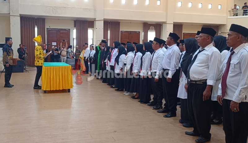 101 Kepala Sekolah di Parigi Moutong Dilantik