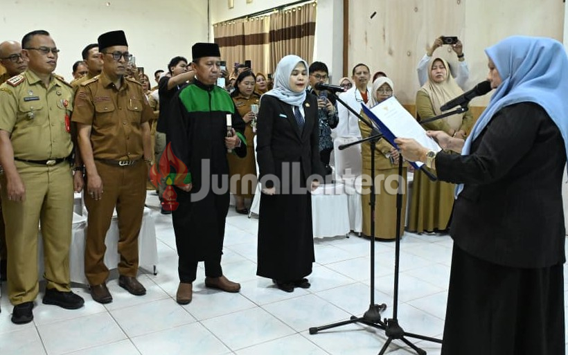 Usai Lantik Direktur Baru RSUD Undata, Wagub Sulteng Ingatkan Pembenahan Layanan