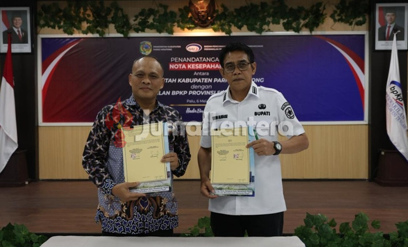 Pemkab Parigi Moutong dan BPKP Sulteng Teken Kerja Sama Cegah Penyimpangan Anggaran