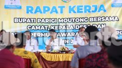 Rapat Kerja di Sausu, Bupati Parigi Moutong Beberkan Tantangan Berat Keuangan Daerah