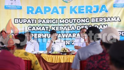 Rapat Kerja di Sausu, Bupati Parigi Moutong Beberkan Tantangan Berat Keuangan Daerah