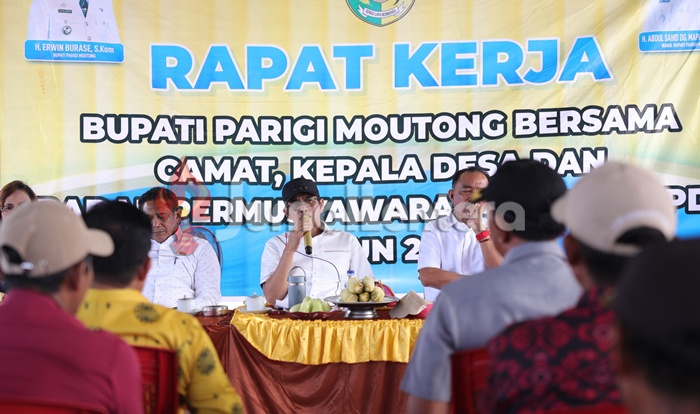 Rapat Kerja di Sausu, Bupati Parigi Moutong Beberkan Tantangan Berat Keuangan Daerah