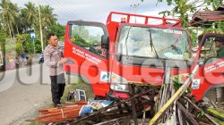 Truk Bermuatan Gas Subsidi Hantam Rumah di Banggai