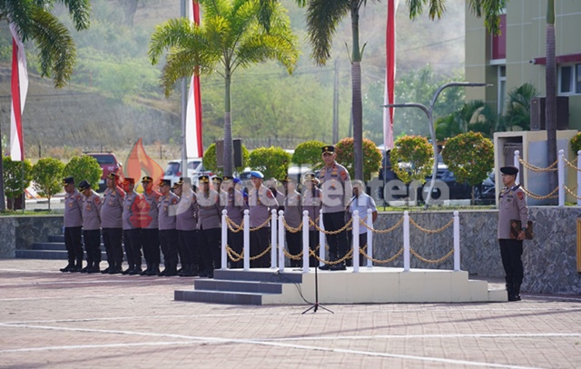 Apel Perdana Kapolda Sulteng, Brigjen Nasri Tekankan Polisi Humanis