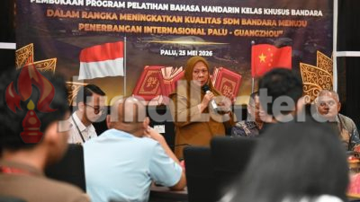 Penerbangan Palu-Guangzhou Segera Dibuka, Petugas Bandara Dilatih Bahasa Mandarin