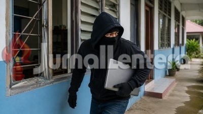 Bobol Gedung Sekolah, Pria di Banggai Gasak Barang Elektronik Bernilai Puluhan Juta