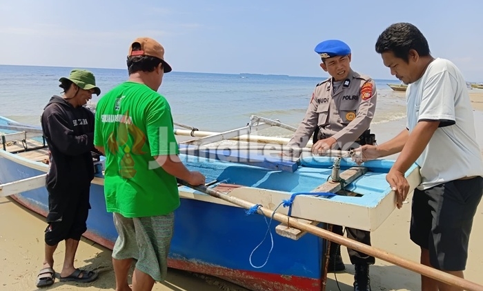 Satpolairud Polres Parigi Moutong Imbau Nelayan Waspadai Cuaca Ekstrem