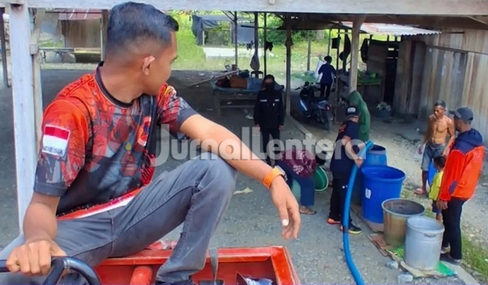 BPBD Intensifkan Penyaluran Air Bersih Warga Sausu Taliabo Parigi Moutong
