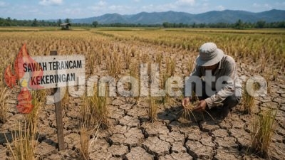 Ribuan Hektare Sawah di Parigi Moutong Terancam Kemarau