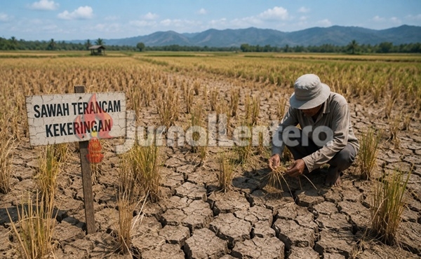 Ribuan Hektare Sawah di Parigi Moutong Terancam Kemarau