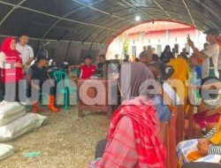 PMI Parigi Moutong Salurkan Bantuan dan Siagakan Relawan