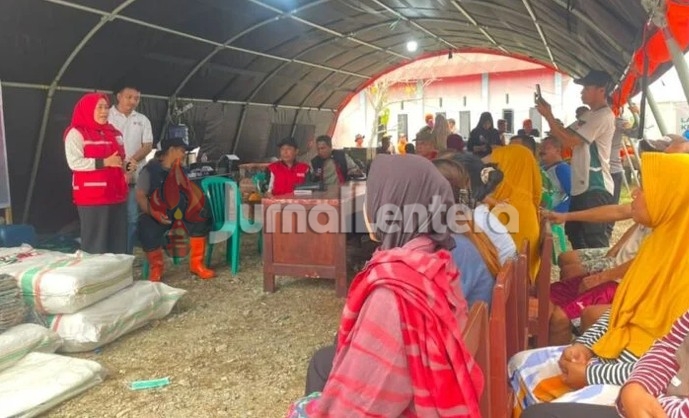 PMI Parigi Moutong Salurkan Bantuan dan Siagakan Relawan